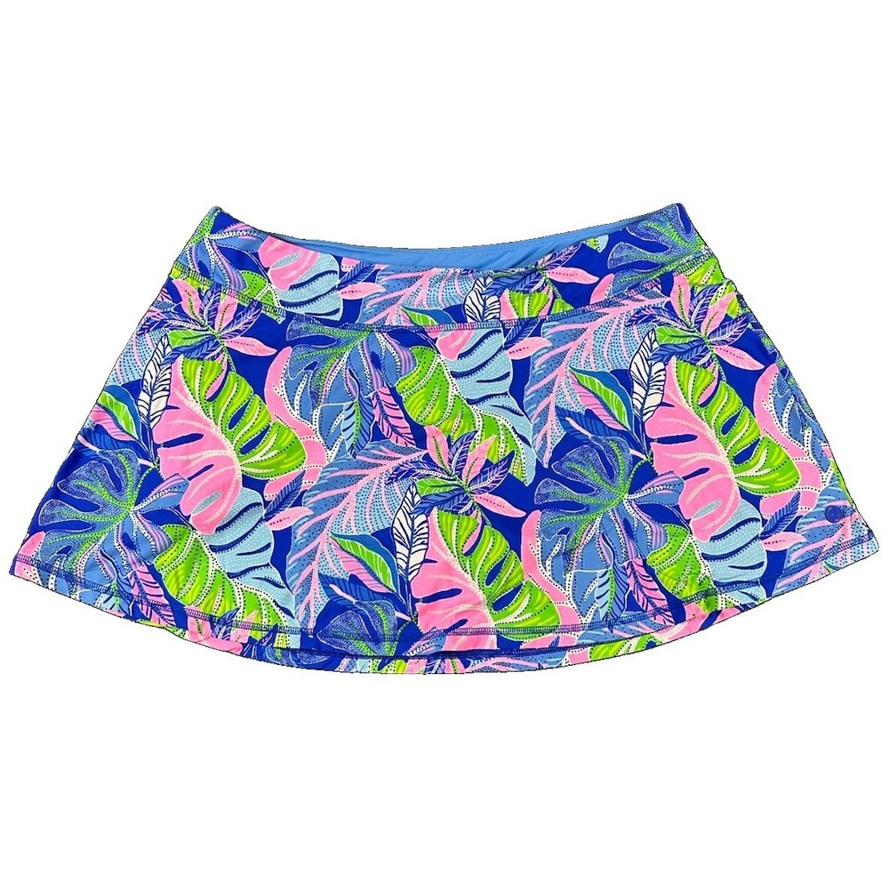 Lilly Pulitzer Womens XL Luxletic Floral Mini Aila Skort Pickleball Golf UV50